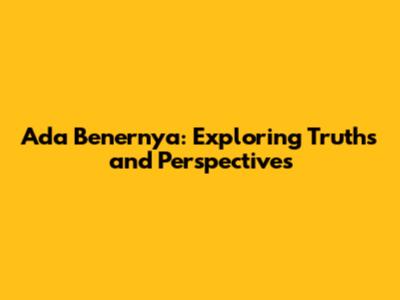 Ada Benernya: Exploring Truths and Perspectives