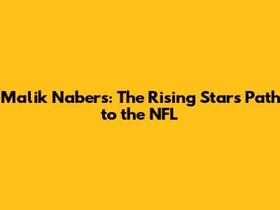 Malik Nabers: The Rising Star's Path to the NFL