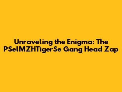 Unraveling the Enigma: The PSelMZHTigerSe Gang Head Zap