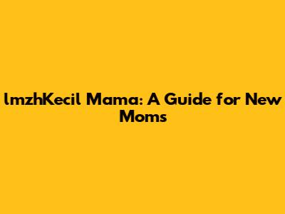 lmzhKecil Mama: A Guide for New Moms